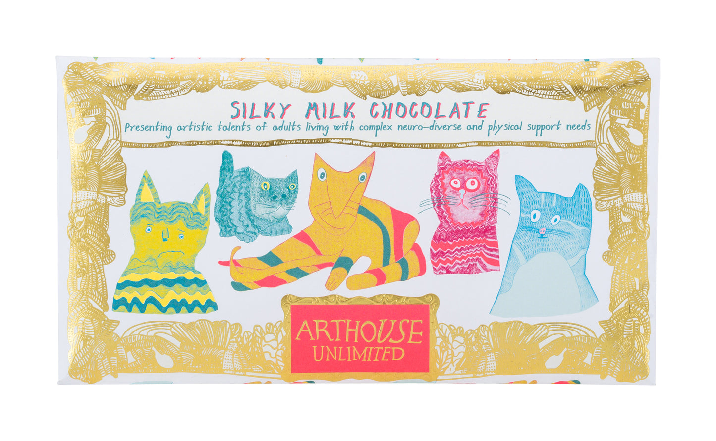Silky Milk Chocolate - Miaow for now - Gift box with cat illustration
