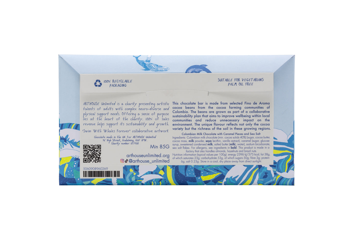 Swim with Whales Milk Chocolate with Caramel and Sea Salt