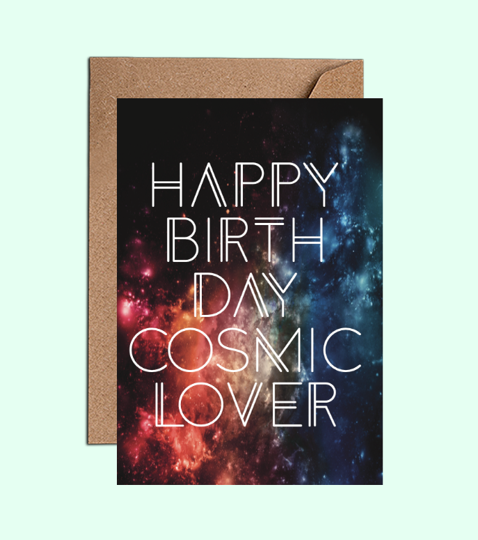 Galaxy Themed Birthday Card - WAC21106