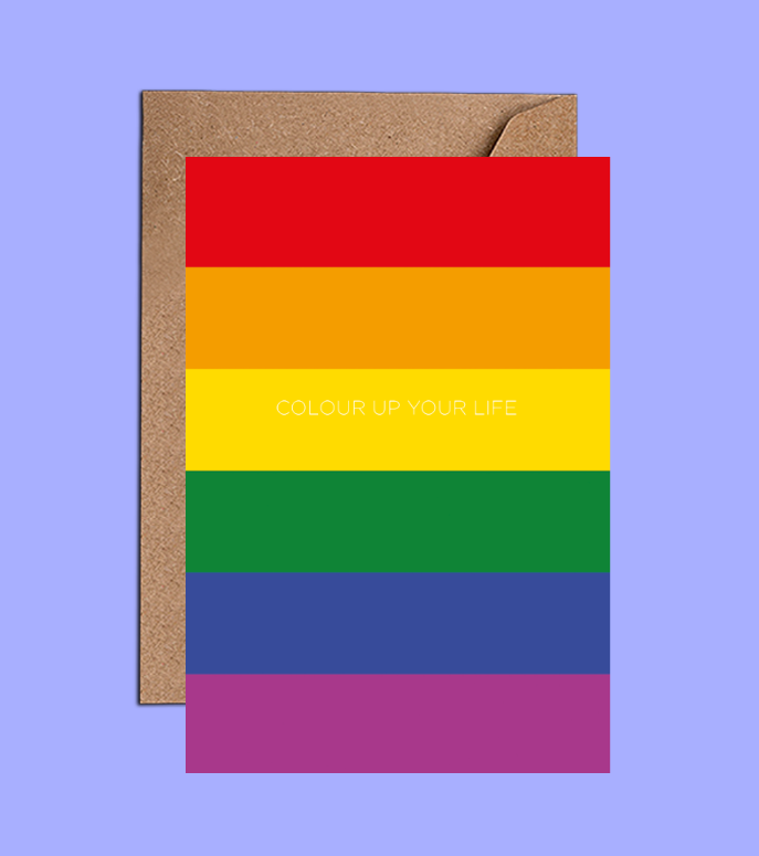 Birthday Card With Rainbow Colours - WAC21107