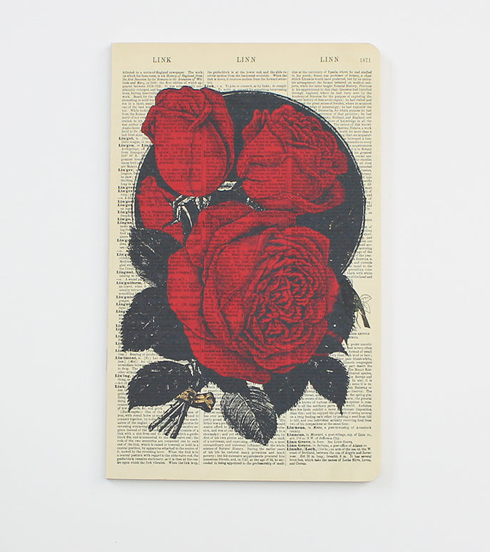 Red Roses Dictionary Art Notebook (WAN18302)
