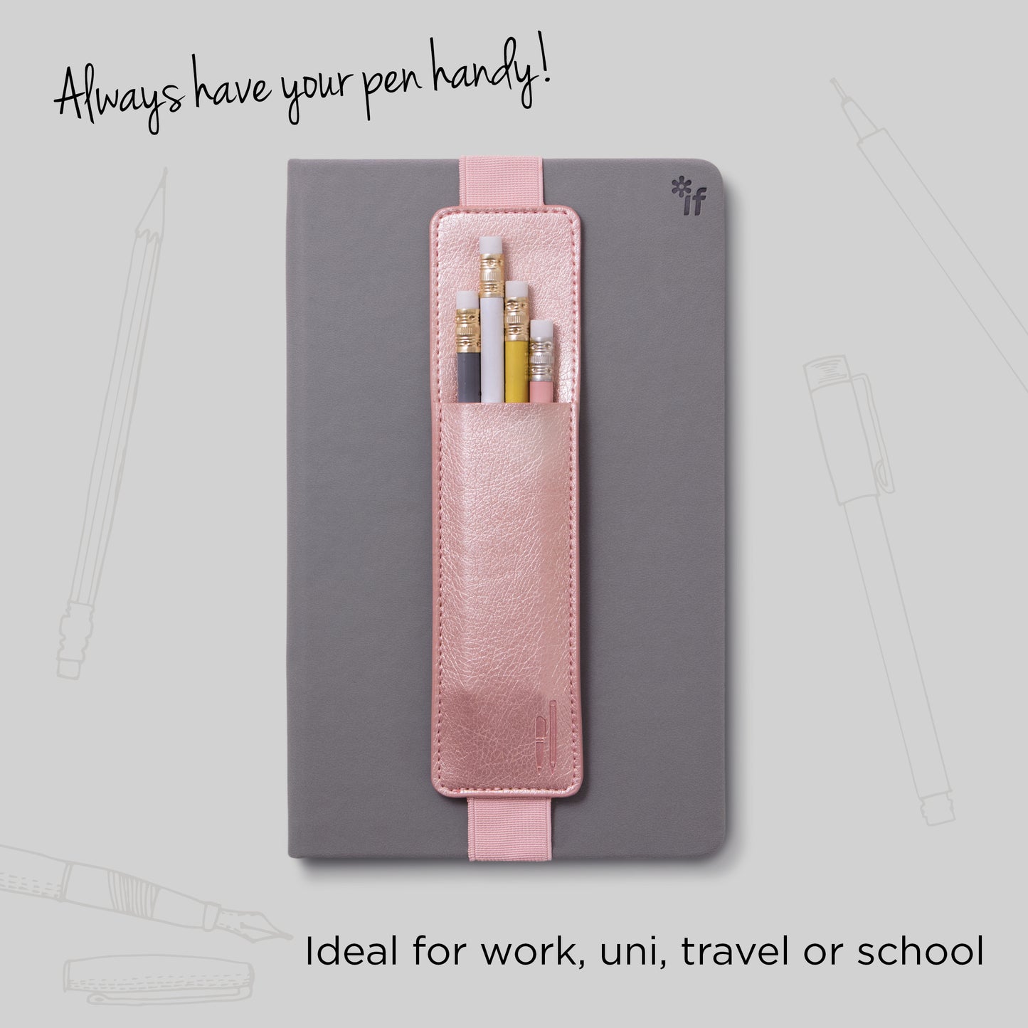 Rose Gold Pen Pouch