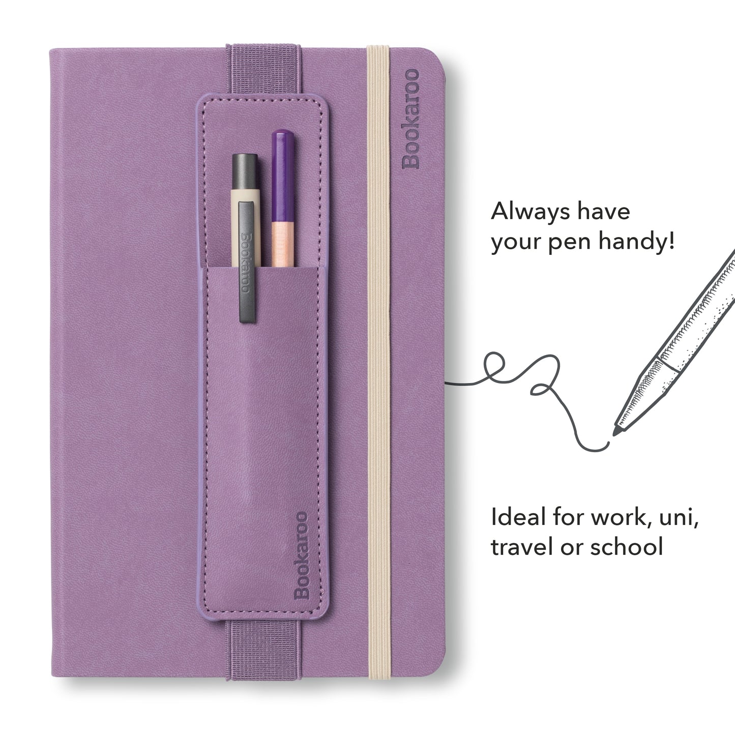 Aubergine Purple pen pouch