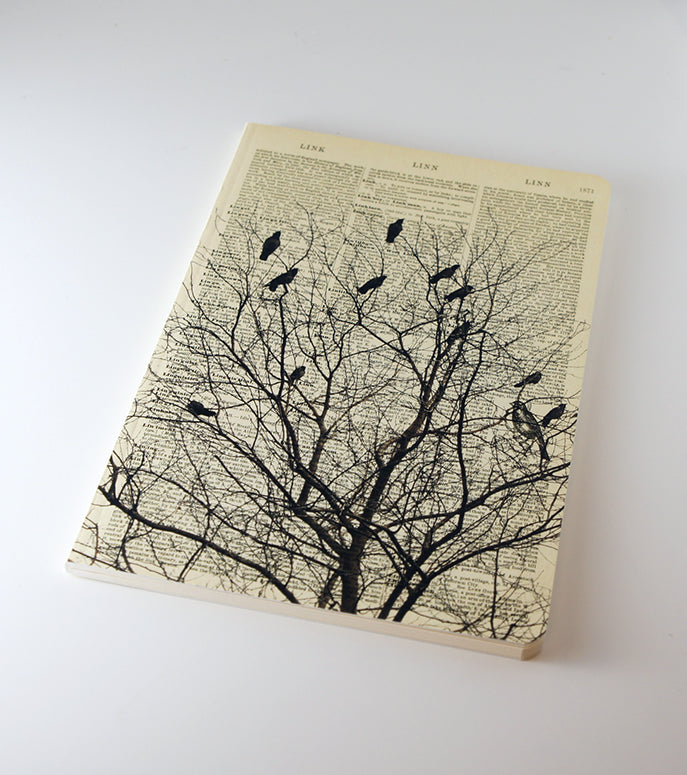 Birds On A Tree Dictionary Art Notebook (WAN18317)