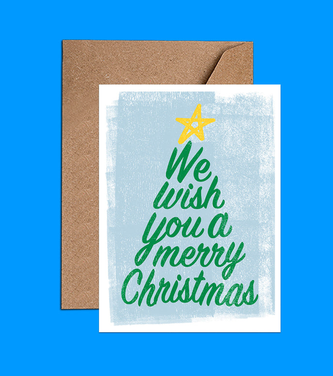 We Wish You A Merry Christmas - Christmas Card (WAC18407)