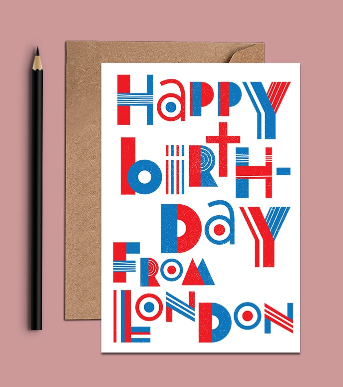Happy Birthday From London - Birthday Card (WAC18704)