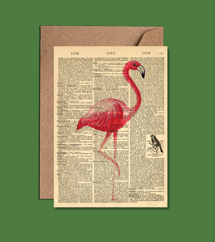 Flamingo Dictionary Art Card (WAC22500)