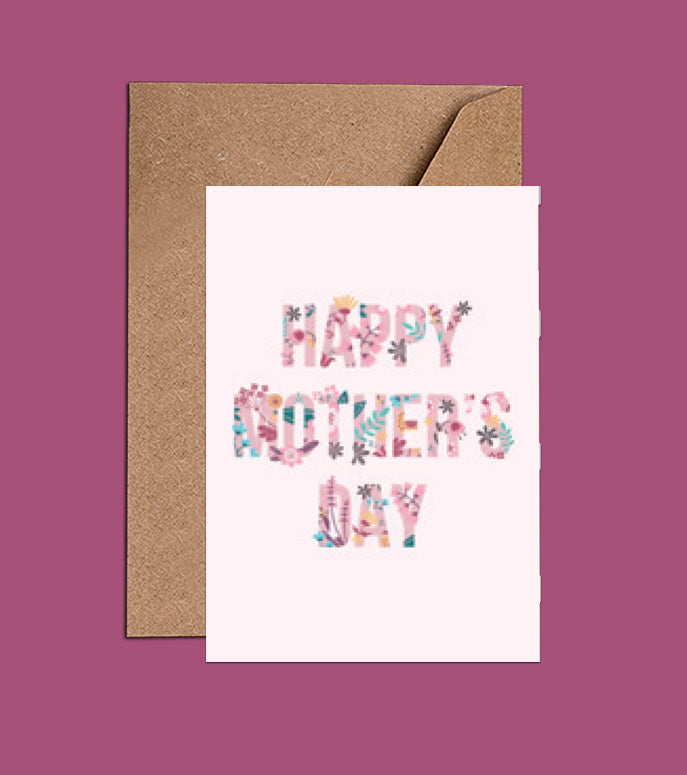 Pink Happy Mother's Day Card  (WAC18552)