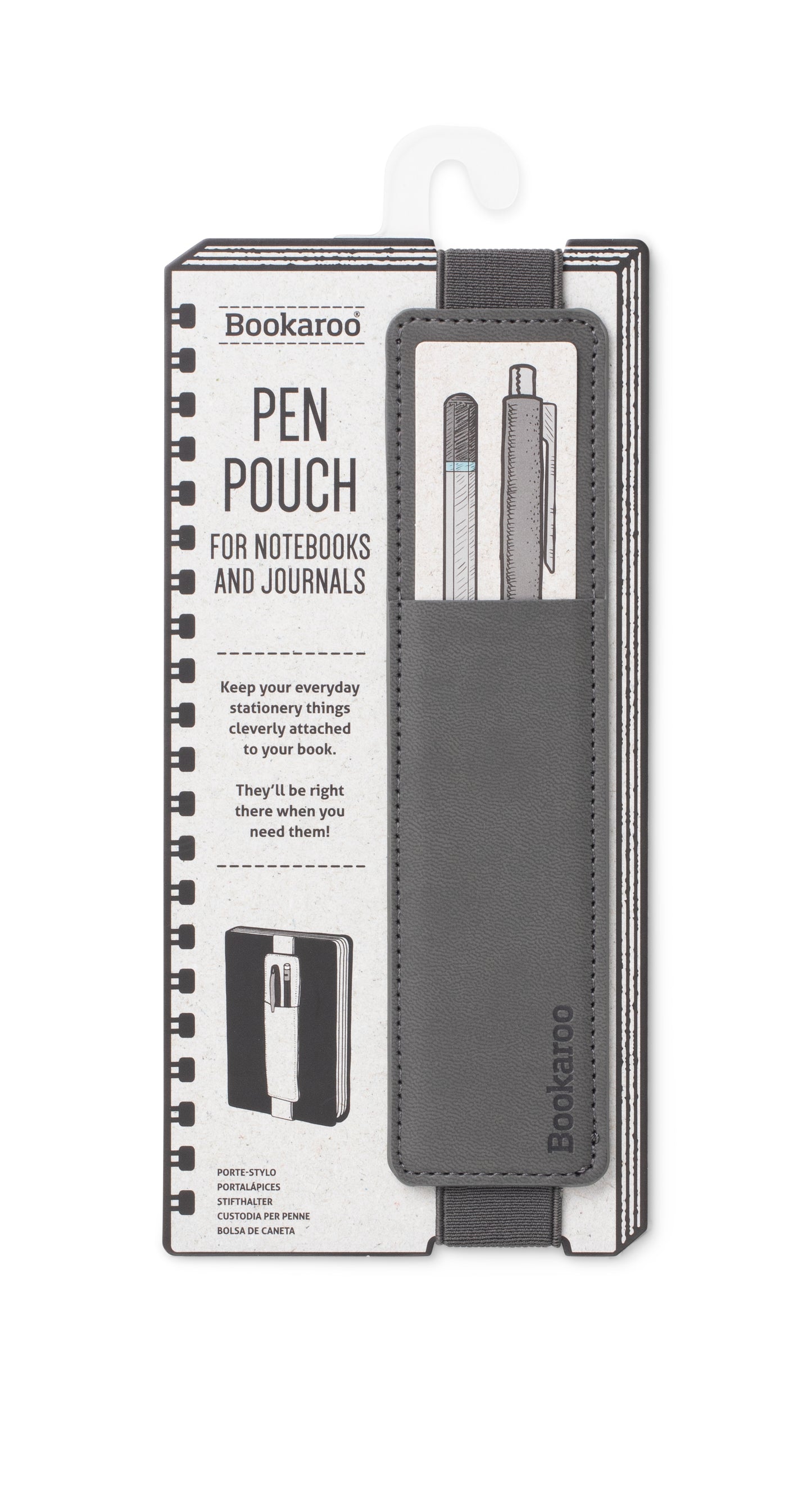 Grey Charcoal Pen Pouch
