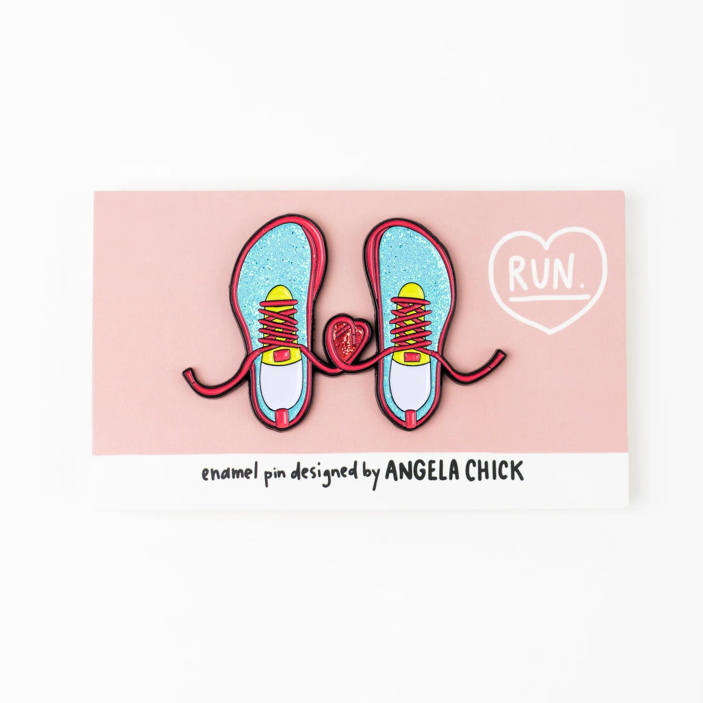 Angela Chick - The Running Pin - Enamel Pin