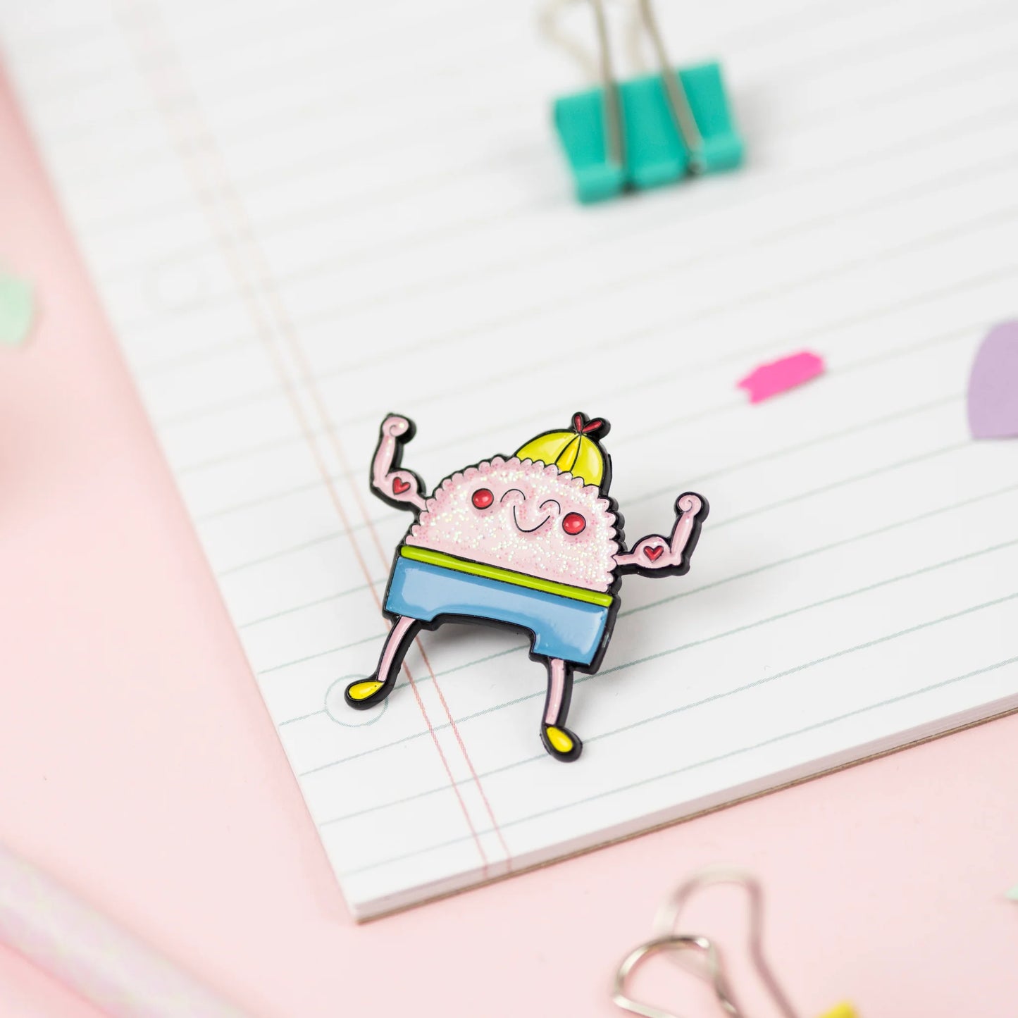 Angela Chick - Stupendously Strong Enamel Pin