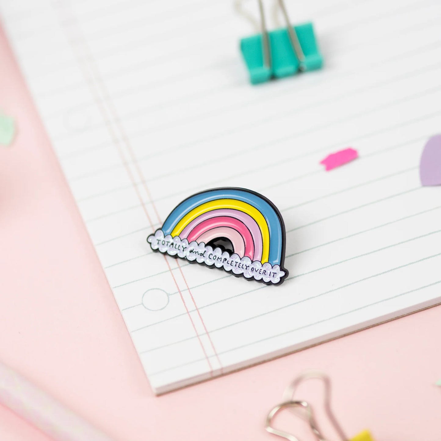 Angela Chick - Somewhere Over the Rainbow Enamel Pin