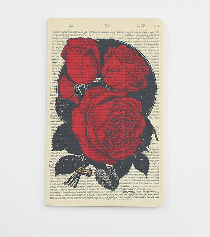 Red Roses Dictionary Art Notebook (WAN18302)