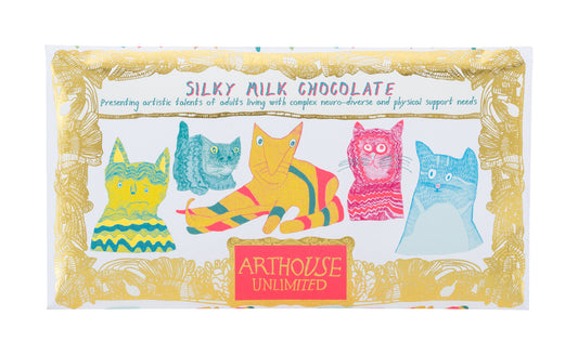 Silky Milk Chocolate - Miaow for now - Gift box with cat illustration