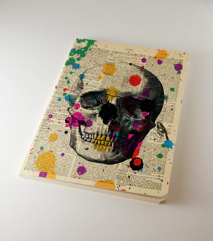 Arty Skull Dictionary Art Notebook (WAN19402)
