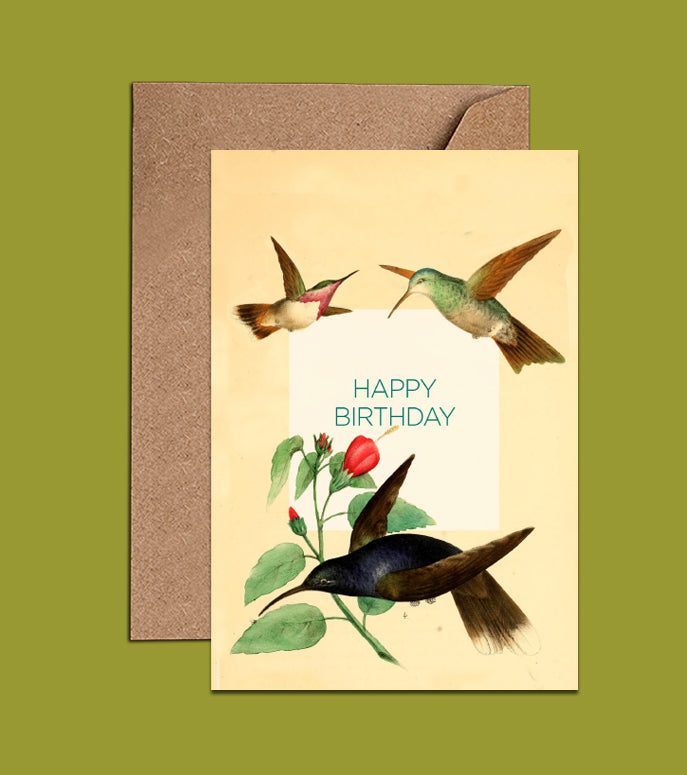 Hummingbird Birthday Card (WAC18139)