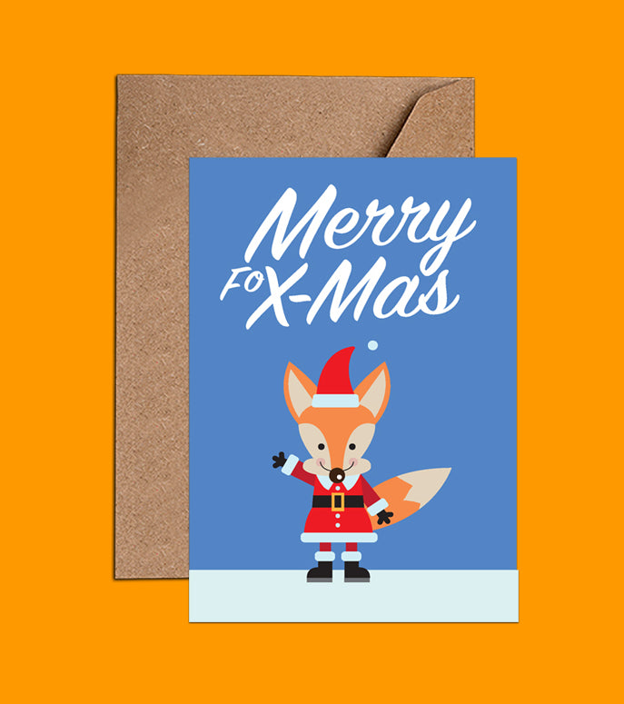 Merry Foxmas - Xmas Card (WAC18405)