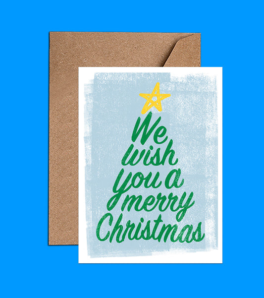 We Wish You A Merry Christmas - Christmas Card  (WAC18407)