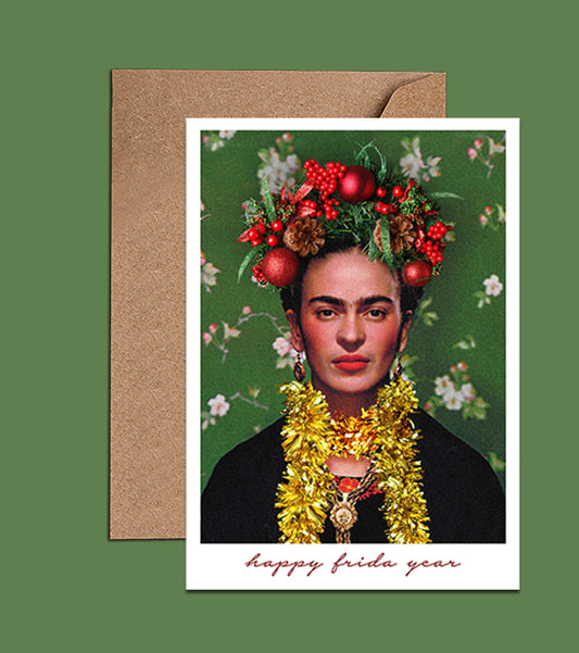 Frida Kahlo Birthday Card - Happy Frida Year - Christmas Card (WAC18414)