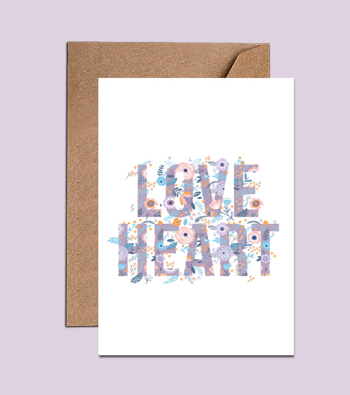 Love Heart Card  (WAC18536)