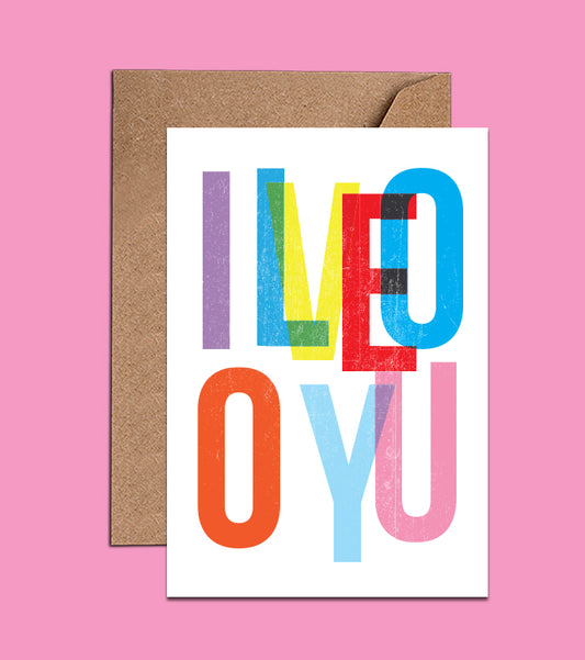 I Love You - Card  (WAC18557)