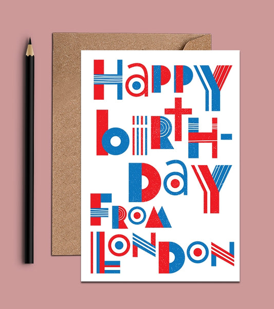 Happy Birthday From London  - Birthday Card (WAC18704)