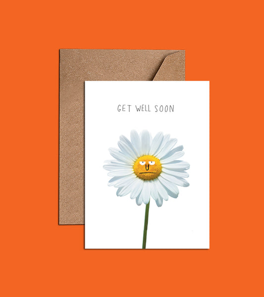 Get Well Soon Card - Daisy Card (WAC18769)