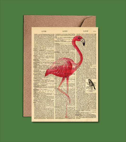 Flamingo Dictionary Art Card (WAC22500)