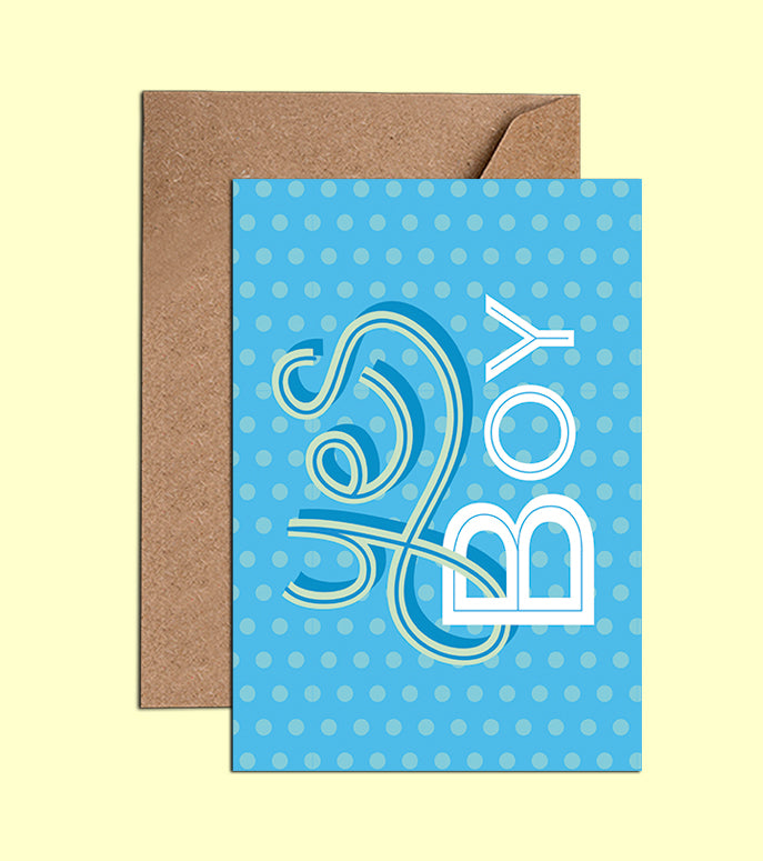 Yes Boy Card - Baby Boy Card (WAC18522)
