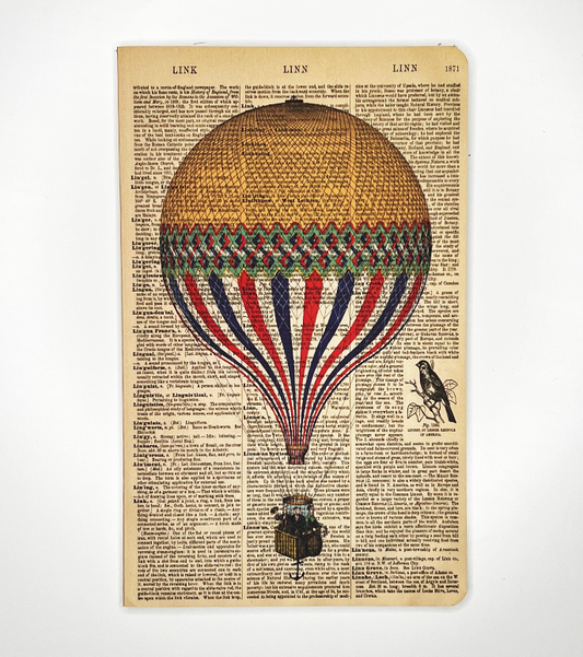 Hot Air Balloon Dictionary Art Notebook  (WAN21404)
