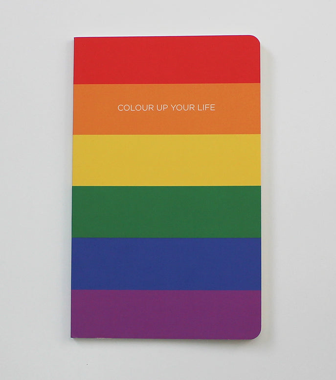 Colour Up Your Life Rainbow Notebook - Lined & Plain Pages (WAN19302)