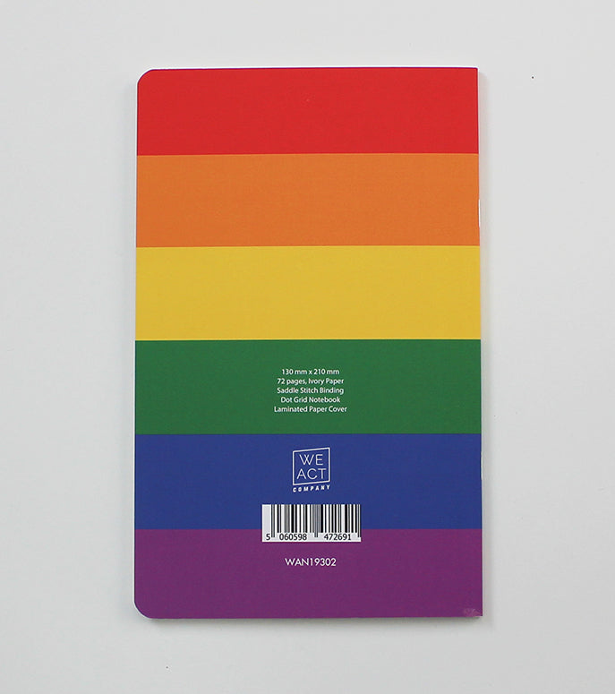 Colour Up Your Life Rainbow Notebook - Lined & Plain Pages (WAN19302)