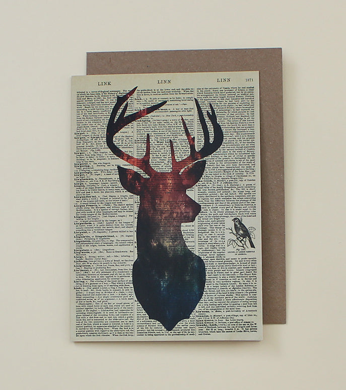 Deer Dictionary Art Card (WAC20516)
